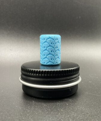 Playge Blue Printed Pandemic Pattern Bead EDC Zipper Pull Everyday Carry