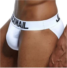 JOCKMAIL Men's Cotton Briefs Sexy High Cut Sport Panties Low-waist Underwear***