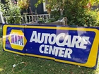 Vintage NAPA Auto Care Center 3pc. Metal Sign 102x34, Gas Oil Garage Advertising
