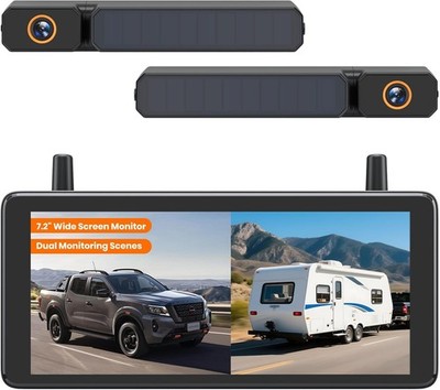 Solar Reversing Camera 7,2 Zoll 1080P Radio