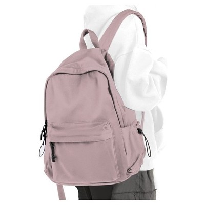 Purple School Backpack for Girls Water Resistant High School Book Bag Simple ...