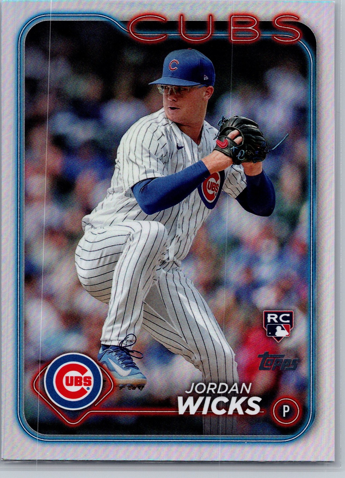 2024 Topps #613 Jordan Wicks Rainbow Foil