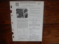 Stewart Warner Cylinder Head Temperature Gauge Corvair Installation Instructions