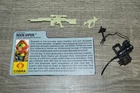 1990 Gijoe Cobra Mountian Trooper Rock Viper ( Weapons & Filecard ) OG Parts !