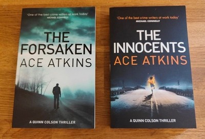BOOK - Ace Atkins X2 Thrillers Paperback Books Bundle Unread The Innocents 