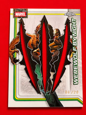 2026 Marvel Topps Chrome Werewolf By Night Clawed Die-cut Refractor /20 SSP #195