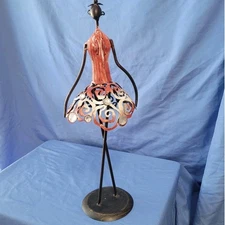 Vintage UNIQUE African American Black Folk Art Curtsy Figurine Statue Home Decor