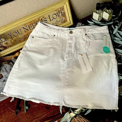 Just Black Denim white denim skirt. Women s size L