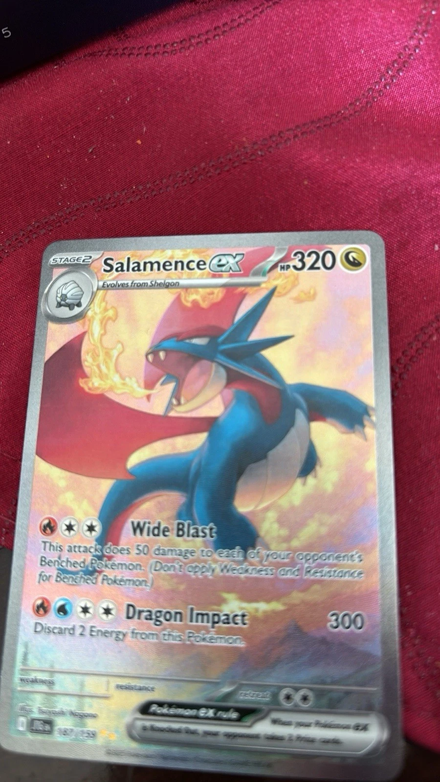 Deal for Salamence ex - 187/159 - Pokemon Journey Together Special Illustration Rare NM