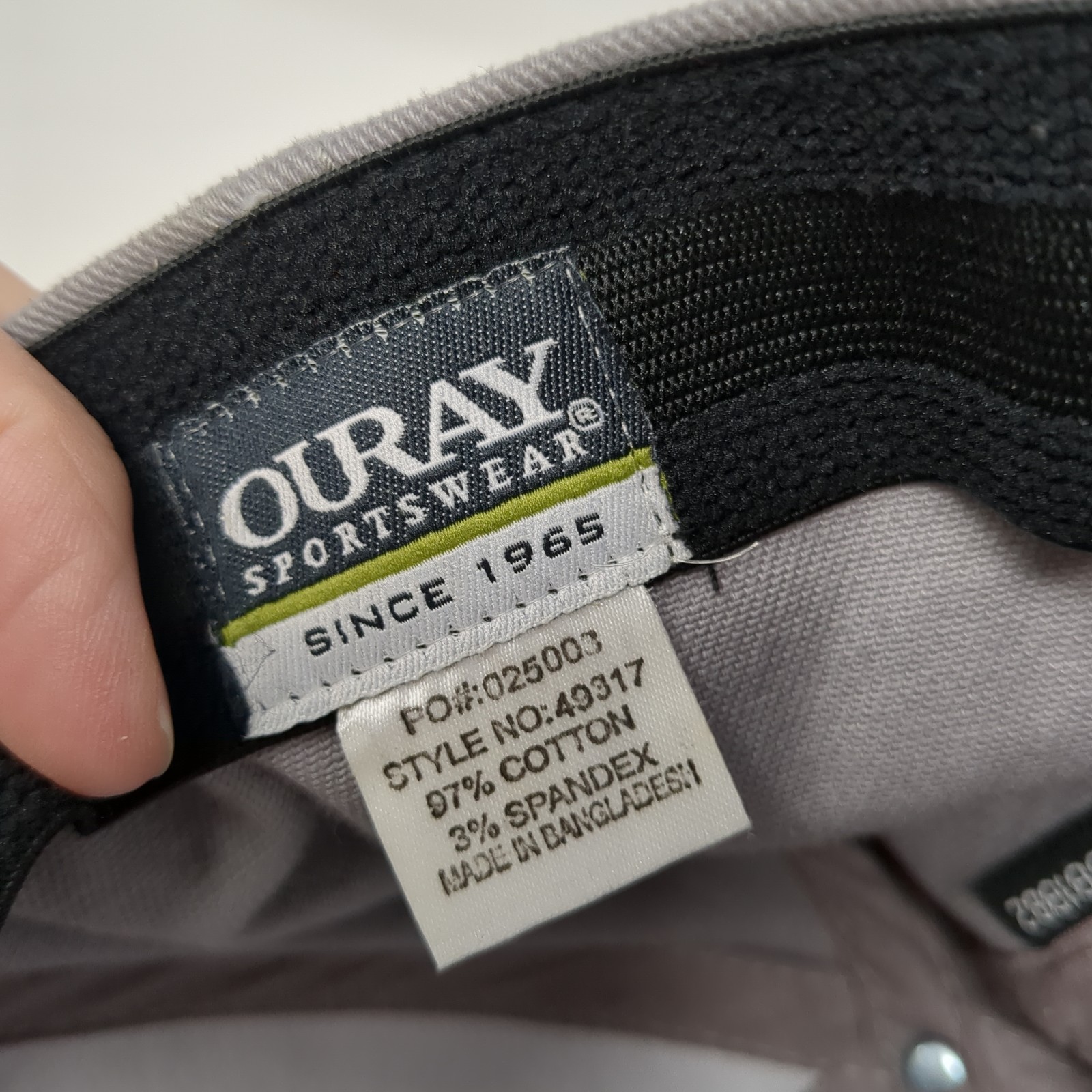 Massanutten Fitted Baseball Hat Solid Gray One Si… - image 9