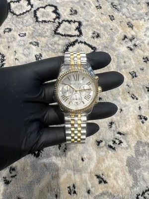 Michael Kors MK5955 Lexington Bicolor Edelstahl Chronograph Damenuhr