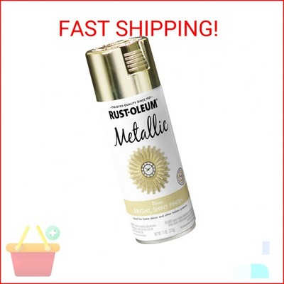 Rust-Oleum 1936830 Specialty Metallic Spray, 11 oz, Brass, (Pack of 1)