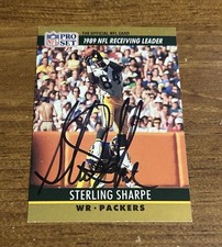 1990 Pro Set Sterling Sharpe Autographed Card Packers
