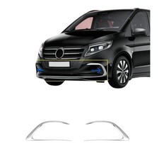 Nebelscheinwerfer für Mercedes Vito W447 Edelstahl Zierleisten ab 2024 2 tlg Nebelscheinwerfer für Mercedes Vito W447 Edelstahl Zierleisten ab 2024 2 tlg