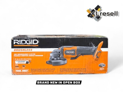 #ad RIDGID R86047 18V 4 1 2” Paddle Switch Angle Grinder Tool Only $109.90