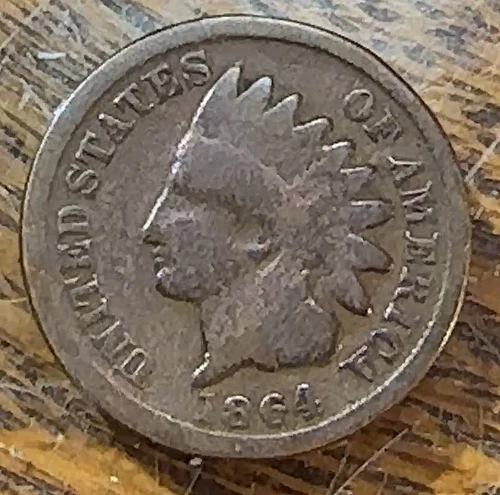 1864 Bronze Indian Cent Nice Original Good CHRC