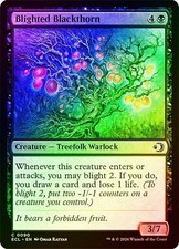 NM Foil Blighted Blackthorn, MTG, Lorwyn Eclipsed, Magic the Gathering, 90
