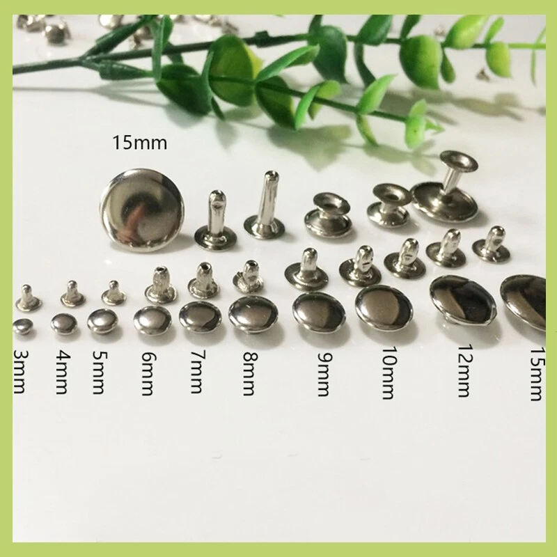 einzelnerkopfnieten , v. Optik Hohlnieten Ledernieten Nieten Leder Ziernieten 1 - Bild 2 von 3