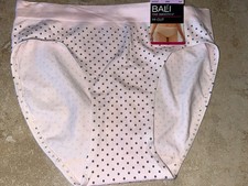 NWT Bali Pink Polka Dot One Smooth U All-Around Smoothing Hi-Cut Panty Med 6
