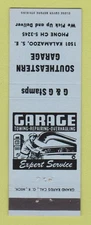 Matchbook Cover - Southeastern Garage Sunoco oil gas Grand Rapids MI