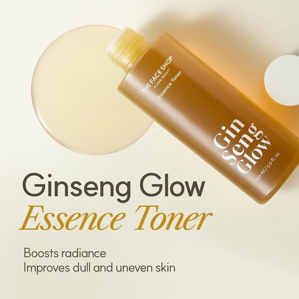 [THE FACE SHOP] Tónico Ginseng Glow Essence - 150 ml Foto 2 de 4