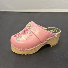 Akta Svensk Tratoffel Pink Baby Clogs Made In Sweden Size 22