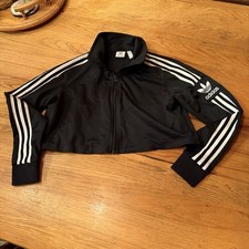 Adidas Women s Black Cropped Jacket Size S