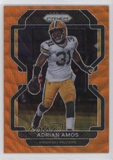 2021 Panini Prizm Orange Wave Prizm 24/60 Adrian Amos #143 12tf