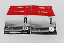 2x Canon PGI-35 Black Ink Cartridge NEW SEALED Genuine OEM