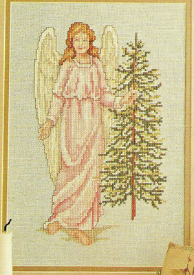 Angel of Peace Heavenly host Holiday Cross Stitch Pattern from magazine