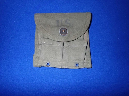 Vintage WW2 US Military M1 Carbine Garand Magazine Ammo Pouch