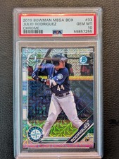 PSA 10 2019 Bowman Chrome Julio Rodriguez #BCP-33 Mega Box Mojo Refractor (RC)