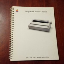 Vintage Apple ImageWriter II Owners Guide 030-2002-D Made in Japan
