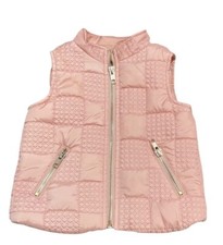Tahari girls Pink puffer quilted Vest size 6
