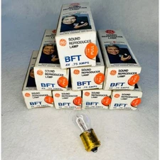 8 GE Sound Reproducer Lamp BFT 4V.75 Amps Vintage Light Bulb General ElectricNOS