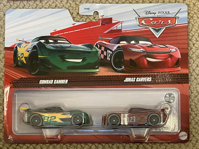 Disney Pixar Cars 2packs Conrad Camber Jonas Carvers Ramone Flo