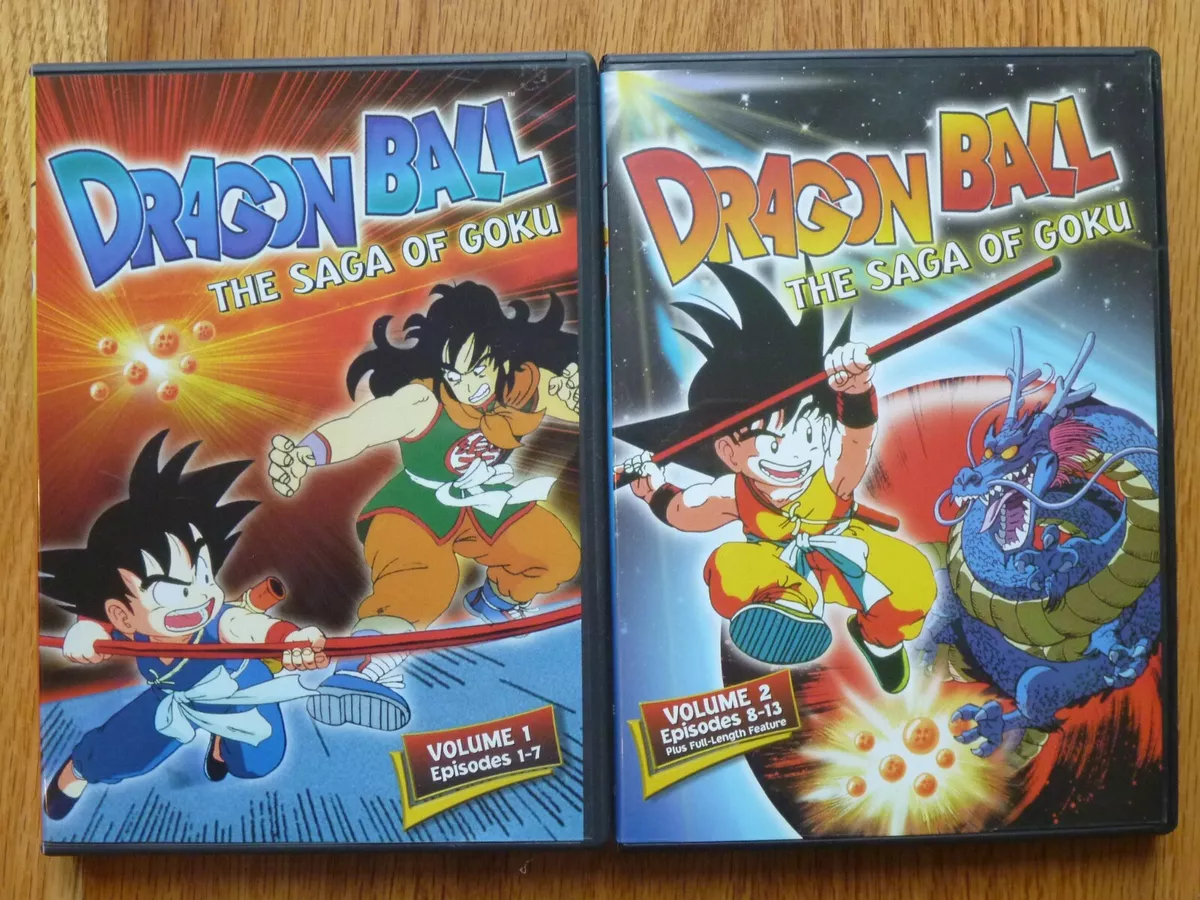 Dragon Ball Saga Goku 2-DVD Complete Anime Eps 1-13 + Curse Blood Rubies  Funimat