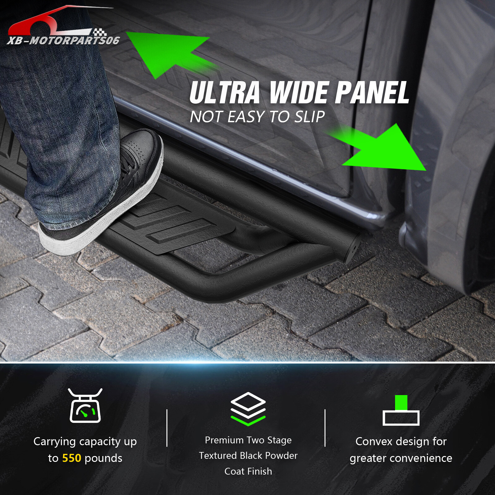 Running Boards Side Steps For 2004-2025 Nissan Titan &Titan XD 2016-2025 CrewCab