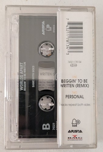 Worlds Apart – Beggin' To Be Written. UK Cassette Single - Picture 3 of 4