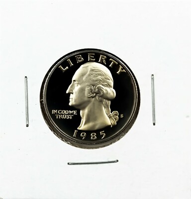 1985-S 25c Proof Washington Quarter
