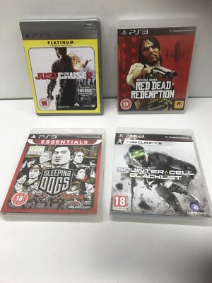 4, PS3 Spiele, Red Dead Redemption Just Cause2, Sleeping Dogs, Splinter Cell