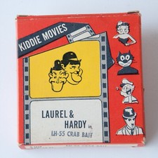 Vtg Tested Laurel Hardy 8 mm 50' Atlas Film LH-55 Crab Bait Kiddie Movies