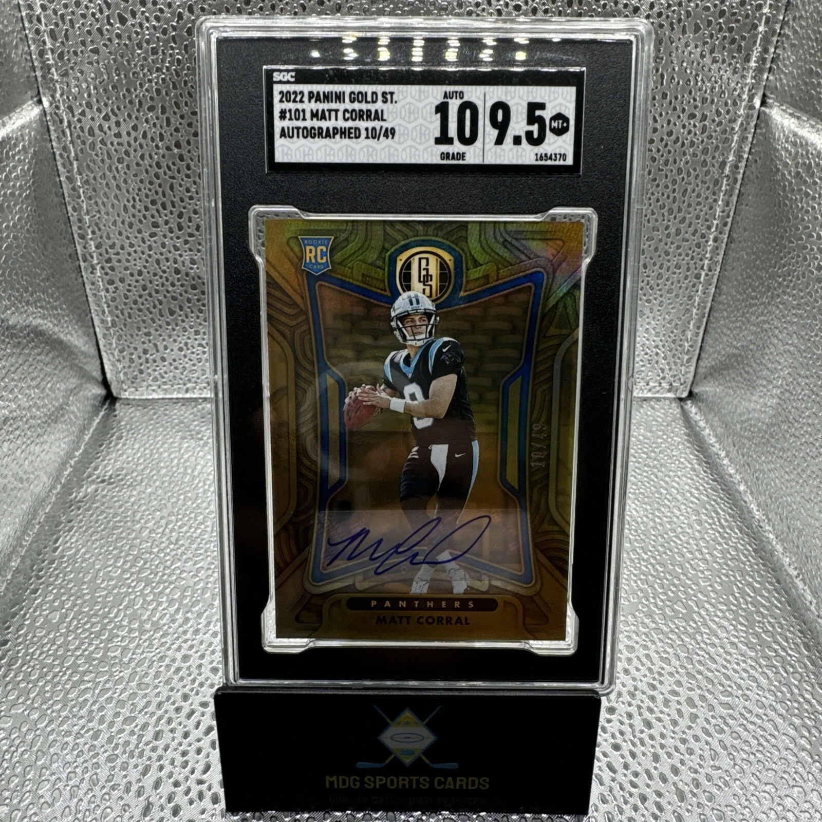 Matt Corral Panini Gold Standard #101 Base