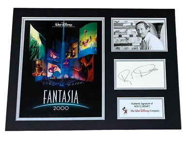 SIGNIERT ROY E DISNEY VOLLMONTIERTE FANTASIA 2000 DISPLAY SELTEN WALT DISNEY