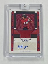 Marcelo Mayer 2023 Panini Three & Two #LSS-MM 3/7 Autograph Relic Prospect RPA