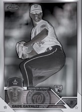 [DIGITAL] Topps Bunt - Cade Cavalli - Topps Chrome 23 S1 -  Black White Base
