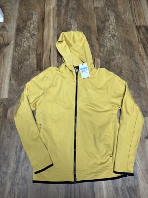Brand NEW Nike Tech Fleece Lightweight Full Zip Hoodie wind runner Tan Yellow