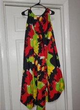 A-Line Plus Size Colorful Camo Dress