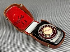 Leningrad 2 exposure light meter USSR original leather case lace working 100 