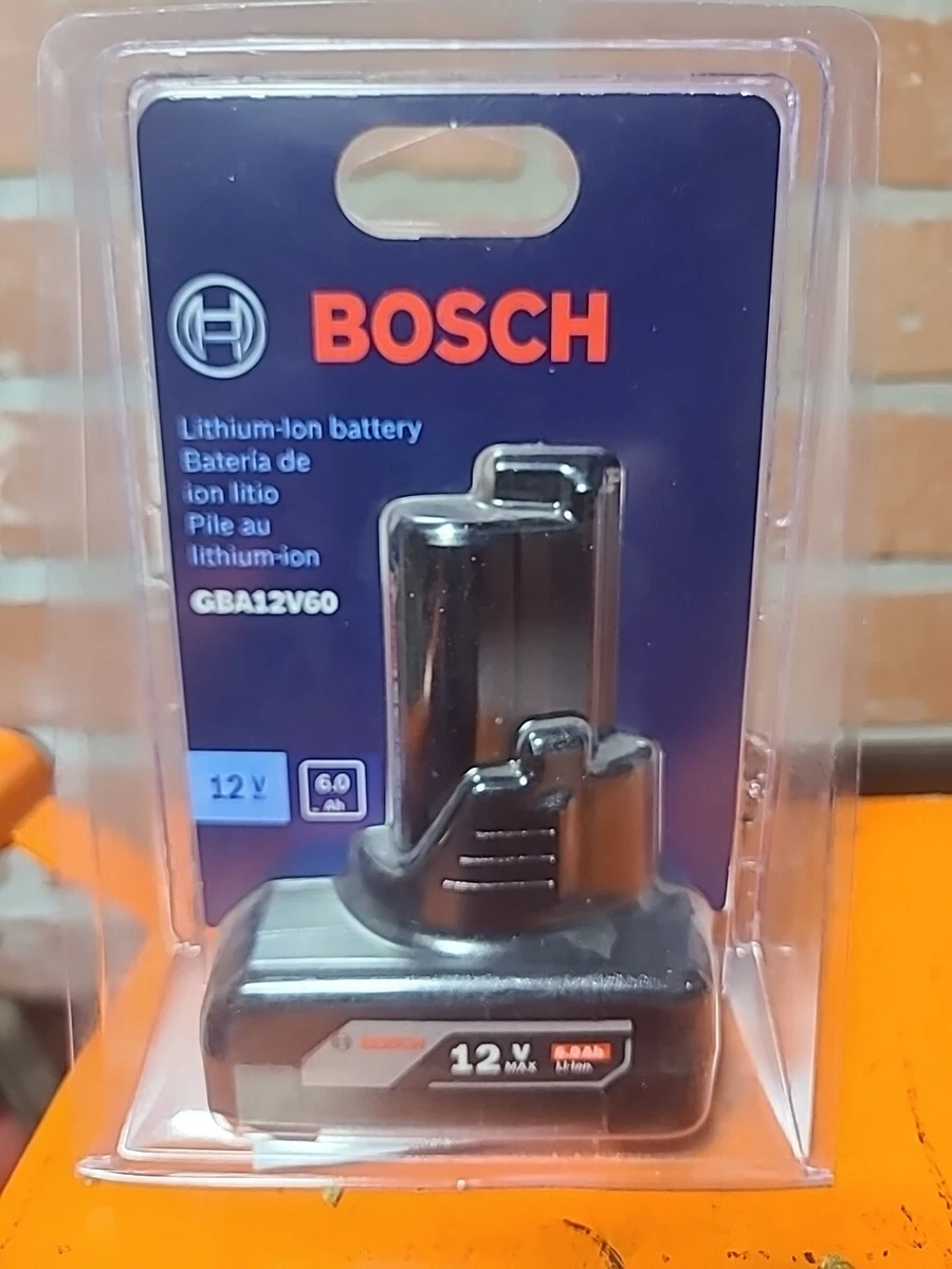  BOSCH GBA12V60 12V Max Litio-Ion 6.0 Ah Batería : Herramientas  y Mejoras del Hogar